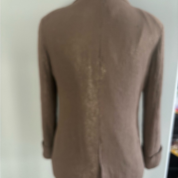 Light brown dull sequin blazer - Picture 2 of 8